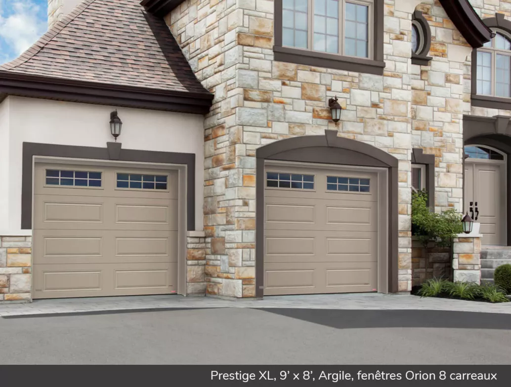 Prestige XL, 9' x 8', Argile, fenêtres Orion 8 carreaux