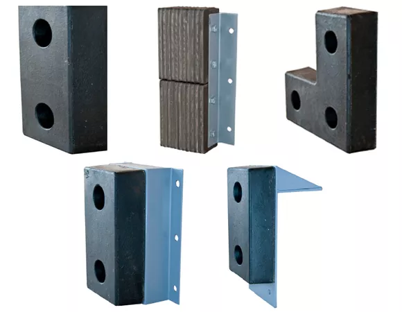 Butoirs moulés, laminés ou avec façade en acier
